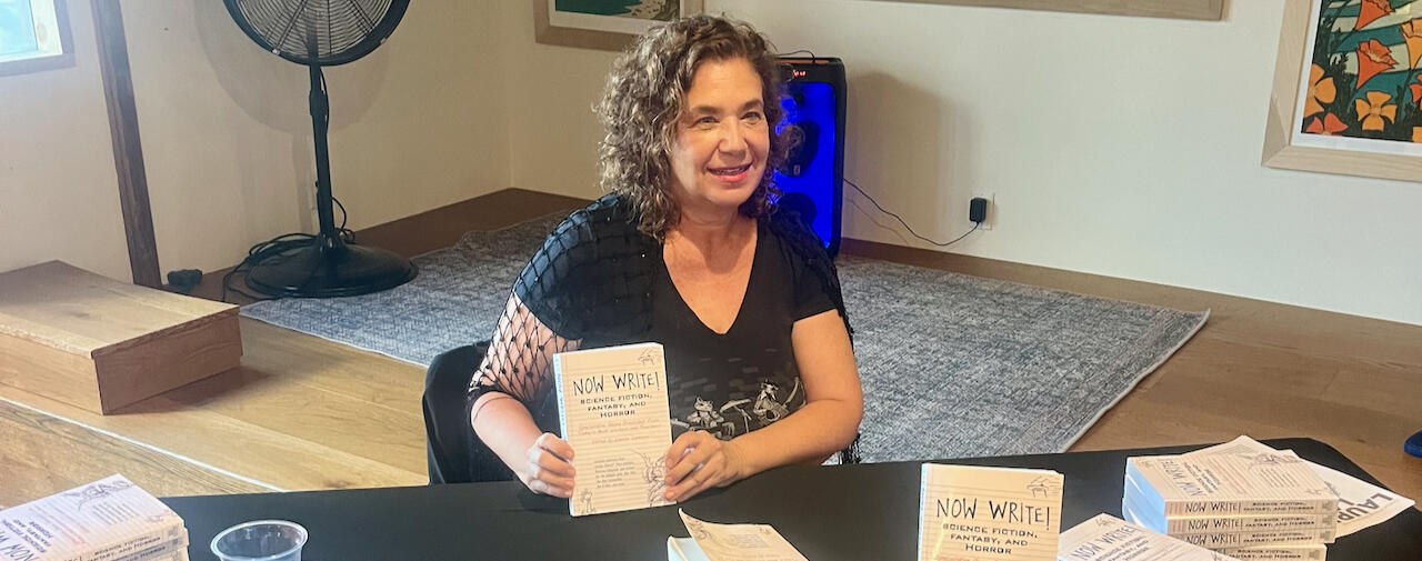 Laurie @ recent creative writing workshop